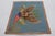 This 4x4 vintage needlepoint rug is a rare signed piece and pictorial design, handmade with wool circa 1960-1970. On the...