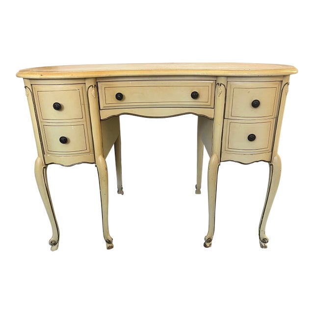 Antique French Louis XVI Style Kidney Shaped Vanity or Writing Desk For Sale