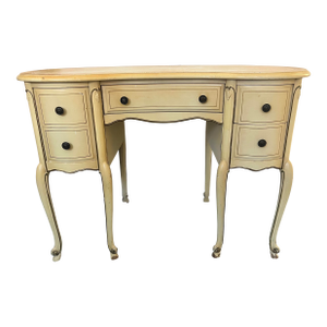 Antique French Louis XVI Style Kidney Shaped Vanity or Writing Desk