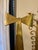 Vintage Brass Bow & Ribbon Wall/Door Hanging 26” For Sale - Image 4 of 7