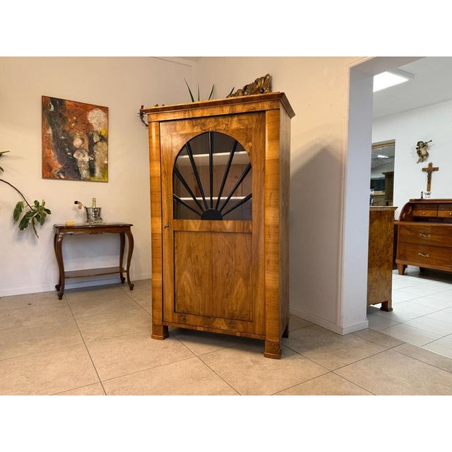 Antique Biedermeier Display Cabinet For Sale - Image 11 of 11