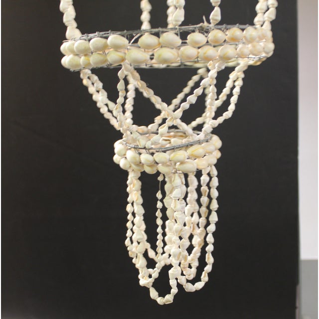 1970s Vintage Sea Shell Hanging Plant Holder For Sale - Image 5 of 6