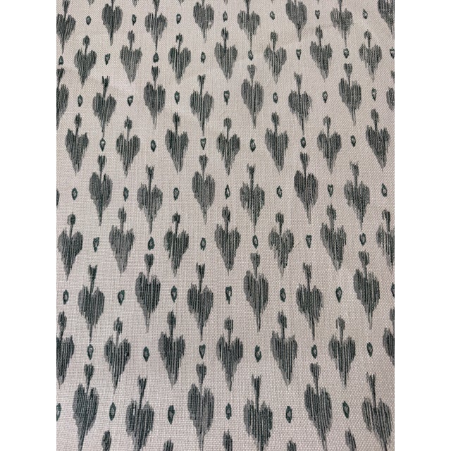 Linen Peter Fasano Darta Linen Fabric 9 Yards Dar9 - Cyan For Sale - Image 8 of 9