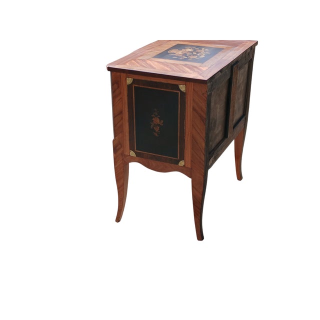 Antique French Marquetry Side Cabinet, 1770 For Sale - Image 4 of 10