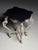 French Side Table in Hand-Carved Wood with Marble Top For Sale - Image 4 of 18