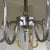 Metal Modernist 9-Light Scenographic Chandelier in Glass and Steel, 1970s For Sale - Image 7 of 10