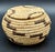 1930s Native American Papago Style Hand Woven Lidded Coil Basket. Tohono O’odham Style For Sale - Image 4 of 12