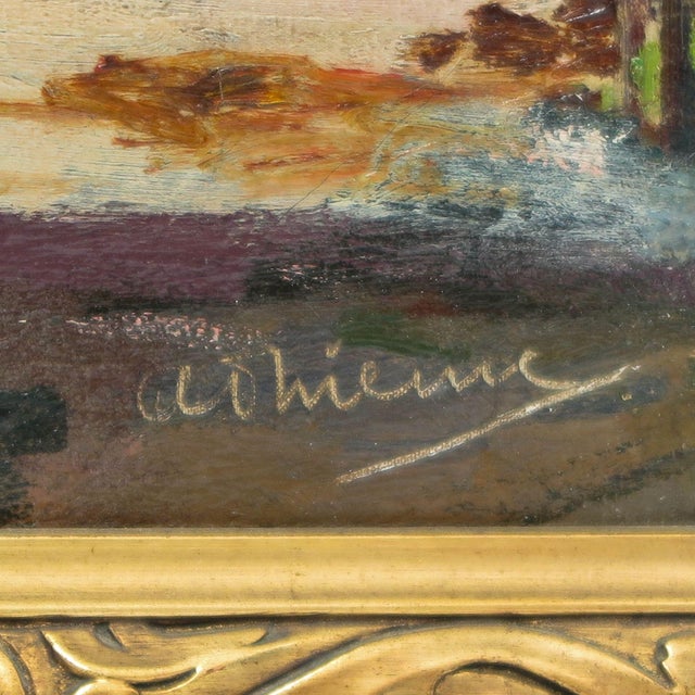 19th Century 19th Century Anthony Thieme Atlantic Avenue, Rockport - Impressionist -Signed For Sale - Image 5 of 10
