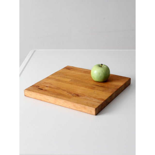 Vintage Handmade Wood Cutting Board For Sale - Image 12 of 12
