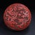 English Late 20th Century Large Carved Cinnabar Lacquer Box With Dragon and Floral Motifs For Sale - Image 3 of 10