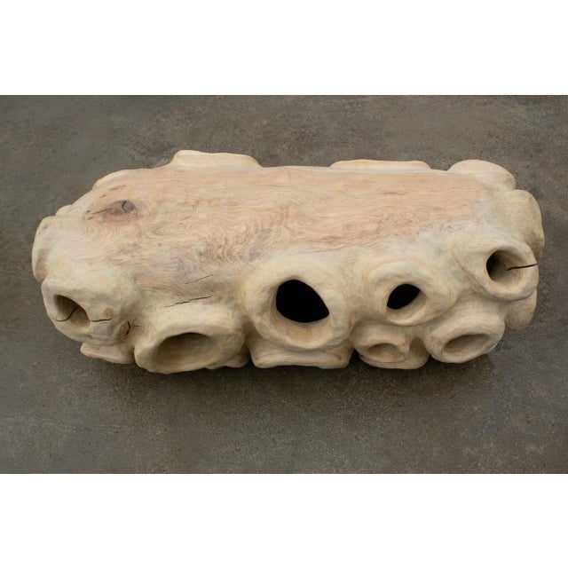 Early 21st Century Derwin Sculptural Oak Bench by Tom Heywood For Sale - Image 5 of 11