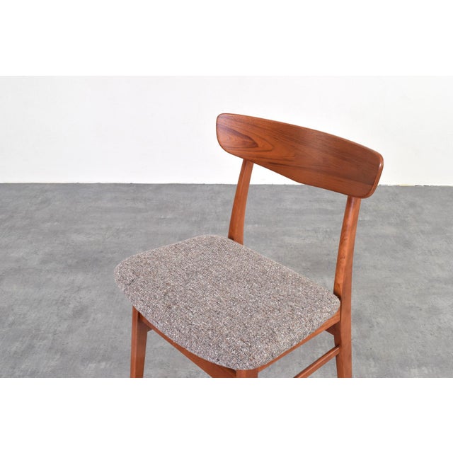Mid-Century Danish Teak and Wool Dining Chairs from Farstrup, 1960s, Set of 4 For Sale - Image 11 of 13