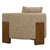 Brown Halligan Upholstered Accent Chair For Sale - Image 8 of 10