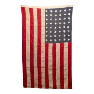 U S Ensign American Flag With 48 Stars c.1940-1950 For Sale
