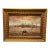 Impressionist Sailboat Landscape Hand-Painted on Cotton Fabric For Sale