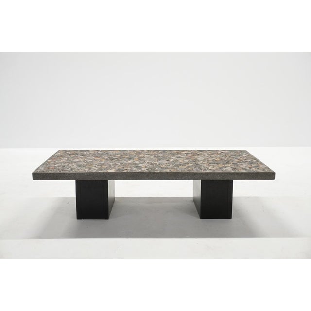 Vintage Dutch Brutalist Stone Coffee Table, 1970s For Sale - Image 4 of 8