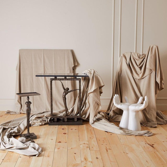 2020s Studio a Deft Hands Ceramic White Stool For Sale - Image 5 of 5