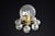 Mid-Century Wall Light with Brass Fixture & Hand-Blown Glass Globes, CZ, 1970s For Sale - Image 6 of 12