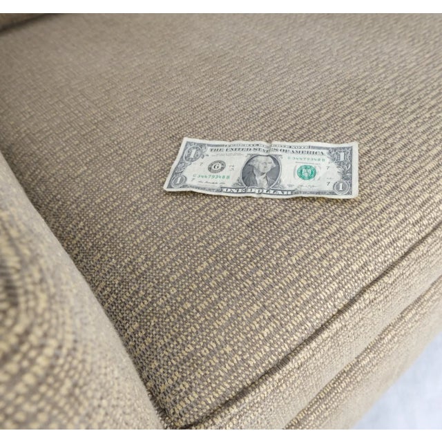 Mitchell Gold + Bob Williams Pair Deep Seat Oatmeal Fabric Upholstery Contemporary Lounge Chair on Dowel Legs For Sale - Image 4 of 13