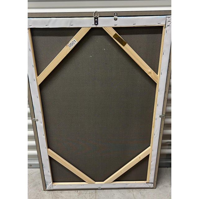 Textile Tall Ship Seascape Oil Painting on Canvas Clipper Ship Nautical Art Framed For Sale - Image 7 of 11