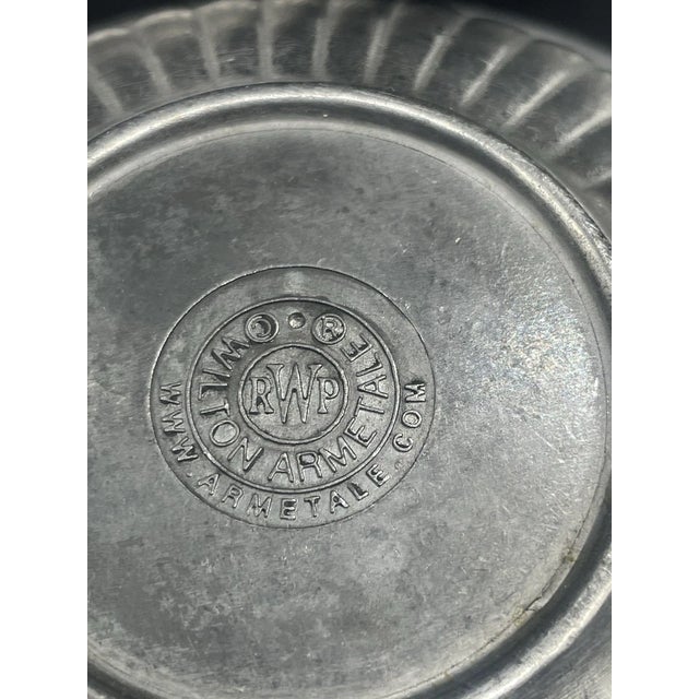 Late 20th Century Vintage Flutes & Pearls Pewter Holloware Wilton Armetale Bowls - Set of 3 For Sale - Image 5 of 6