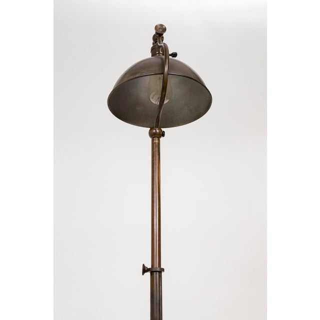 Bradley Hubbard Arts Crafts Adjustable Brass Floor Lamp Chairish
