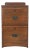 Mission Oak 2 Drawer File Cabinet W/ Writing Tray - Walnut For Sale