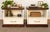 A gorgeous matching pair of vintage Advent by Drexel nightstands, manufactured in August 1969. These substantial little...