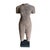 A reclaimed sculpture of a male torso in traditional attire, hand-carved from a single piece of sandstone. Preserved in...