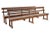 Set of Scandinavian Painted Pine Benches For Sale - Image 9 of 9