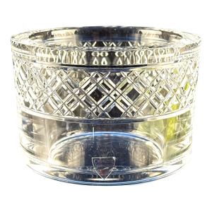 Orrefors Crystal Reflections Bowl 4.5" – Swedish Cut Glass Criss Cross Pattern