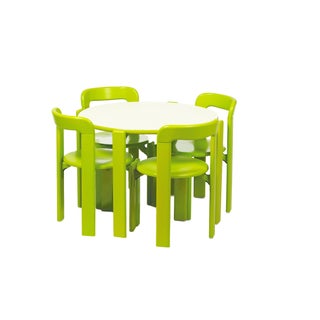 Dietiker Rey Junior Dining Set, by Bruno Rey, in Green - 5 Pieces For Sale