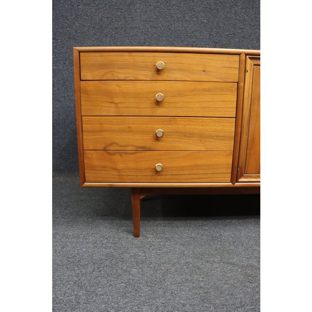 Drexel Declaration Walnut Credenza by Kipp Stewart & Stewart MacDougall For Sale In Philadelphia - Image 6 of 14