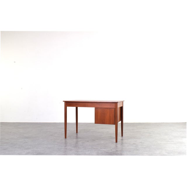 Brown Mid-Century Modern Danish Teak Executive Desk, 1960s For Sale - Image 8 of 17
