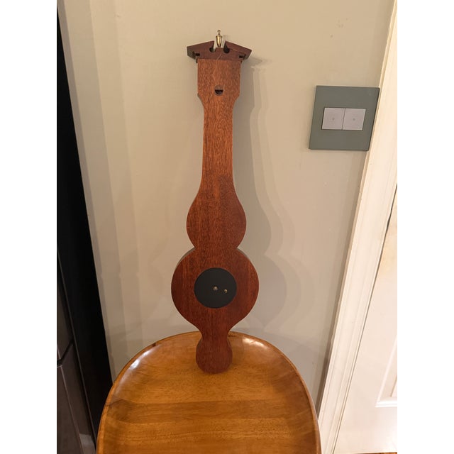 1970s Comitti of London Sheraton Banjo Aneroid Barometer For Sale - Image 9 of 9