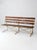 Vintage Wood and Metal Garden Bench For Sale - Image 11 of 13