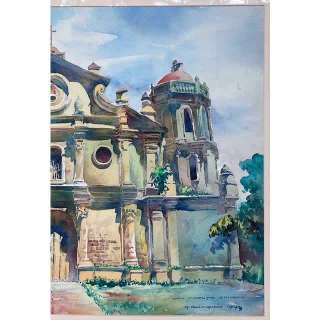 Paint 1993 San Vicente Watercolor Painting For Sale - Image 7 of 9