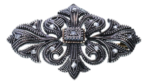 Brooch in Silver and Gold