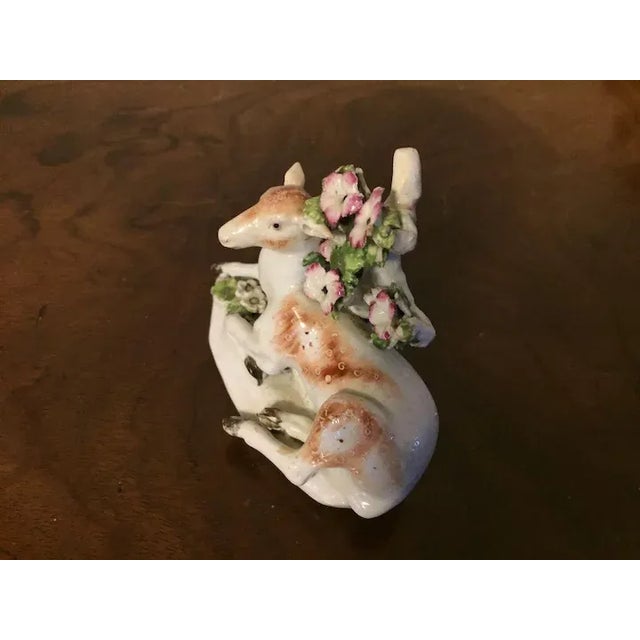Antique 1765 English George III Derby Porcelain Deer Figure For Sale - Image 9 of 11