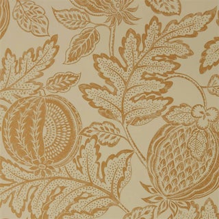 Sanderson Cantaloupe Wallpaper in Clay For Sale