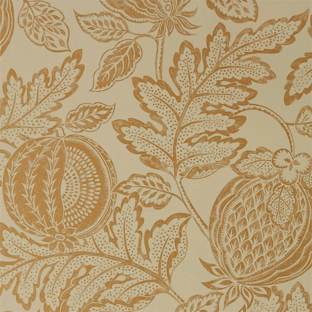 Sanderson Cantaloupe Wallpaper in Clay For Sale