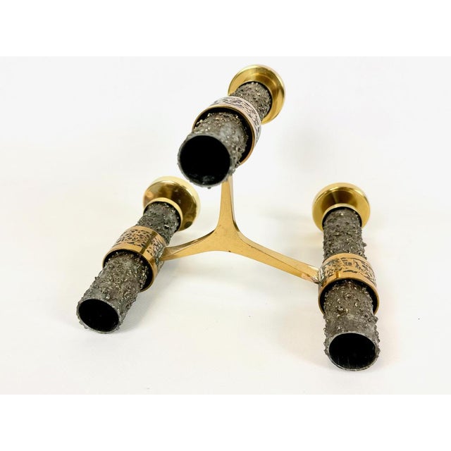 Brutalist Polished Copper Candleholder, 1970s For Sale - Image 6 of 8