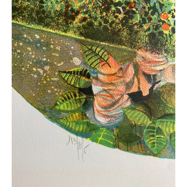 Mid-Century Modern 1960s Claude Grosperrin Château De Sceaux French Lithograph For Sale - Image 3 of 5