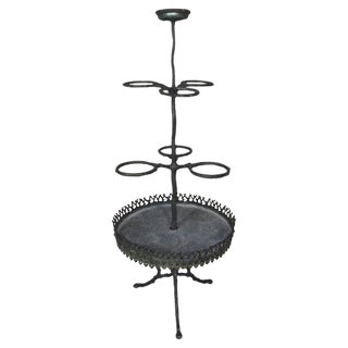 Swedish Cast Iron Plant Stand For Sale