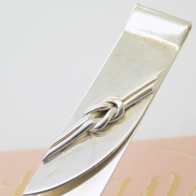 Vintage Italian Handmade Genuine Silver Paper Knife and Magnifier Desk Set For Sale - Image 17 of 18