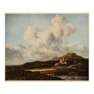 1954 After Jacob Ruisdael "The Burst of Sunlight", Vintage Full-Color Print For Sale