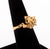 18k Yellow Gold Ruby Diamond Emerald Leopard-Form Ring For Sale - Image 4 of 9