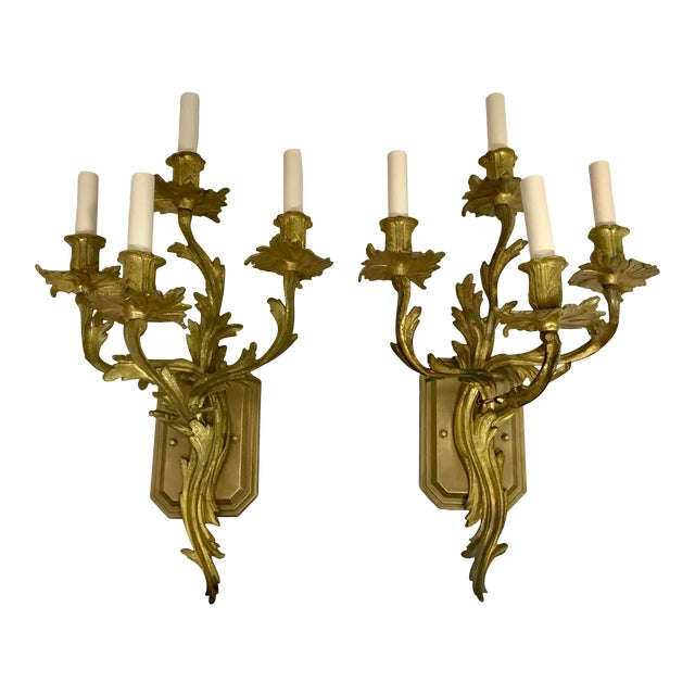 19th Century Louis XVI Style Sconces a Pair For Sale