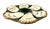 Olive Pair of Antique French Ironstone Majolica Oyster Dishes by Faïencerie De Longchamp For Sale - Image 8 of 10