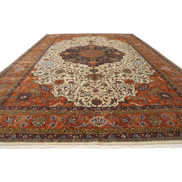 Victorian Vintage Romanian Palace Size Rug, 12'00 X 18'05 For Sale - Image 3 of 9